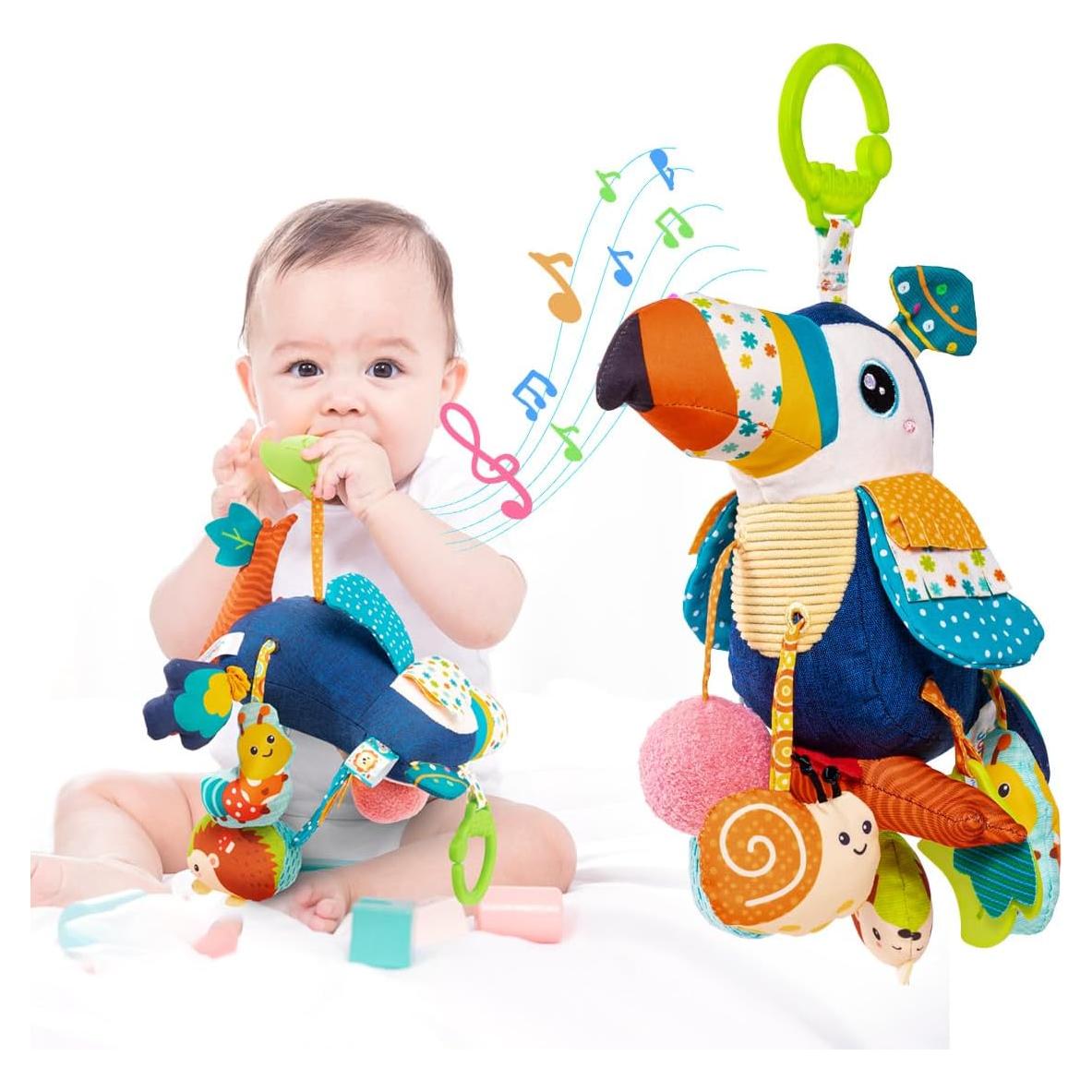 Juguete Colgante Musical Tucán Jollybaby para Bebés