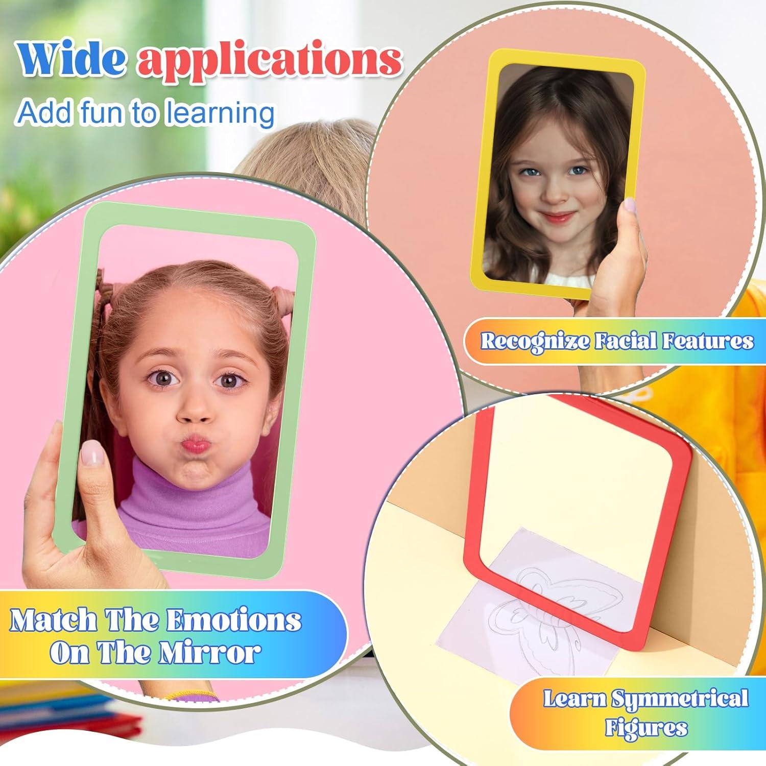 Espejos Irrompibles Dandat 10 Pcs 15.24x10.16 cm Color Hippie