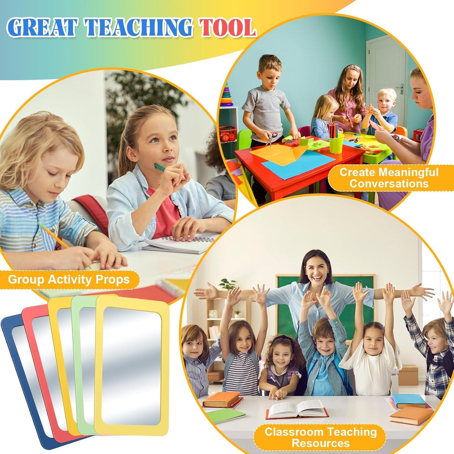 Espejos Irrompibles Dandat 10 Pcs 15.24x10.16 cm Color Hippie