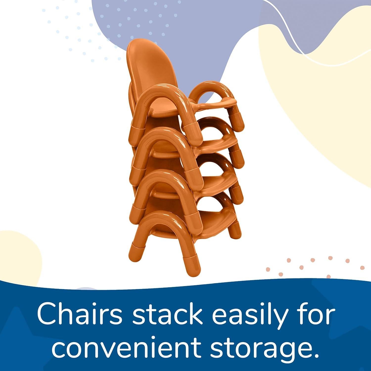 Silla Infantil Baseline Madera Natural Paquete de 2