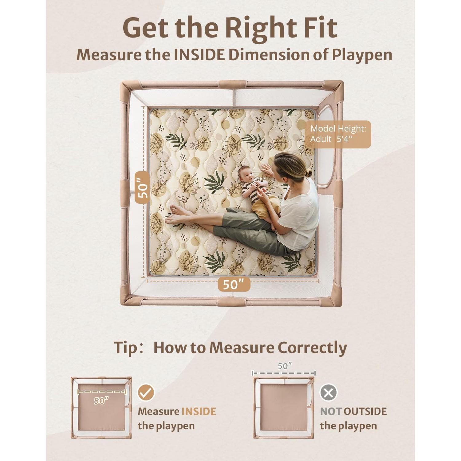 Alfombrilla de Juego para Bebés Diario Placentero 50x50 cm Antideslizante