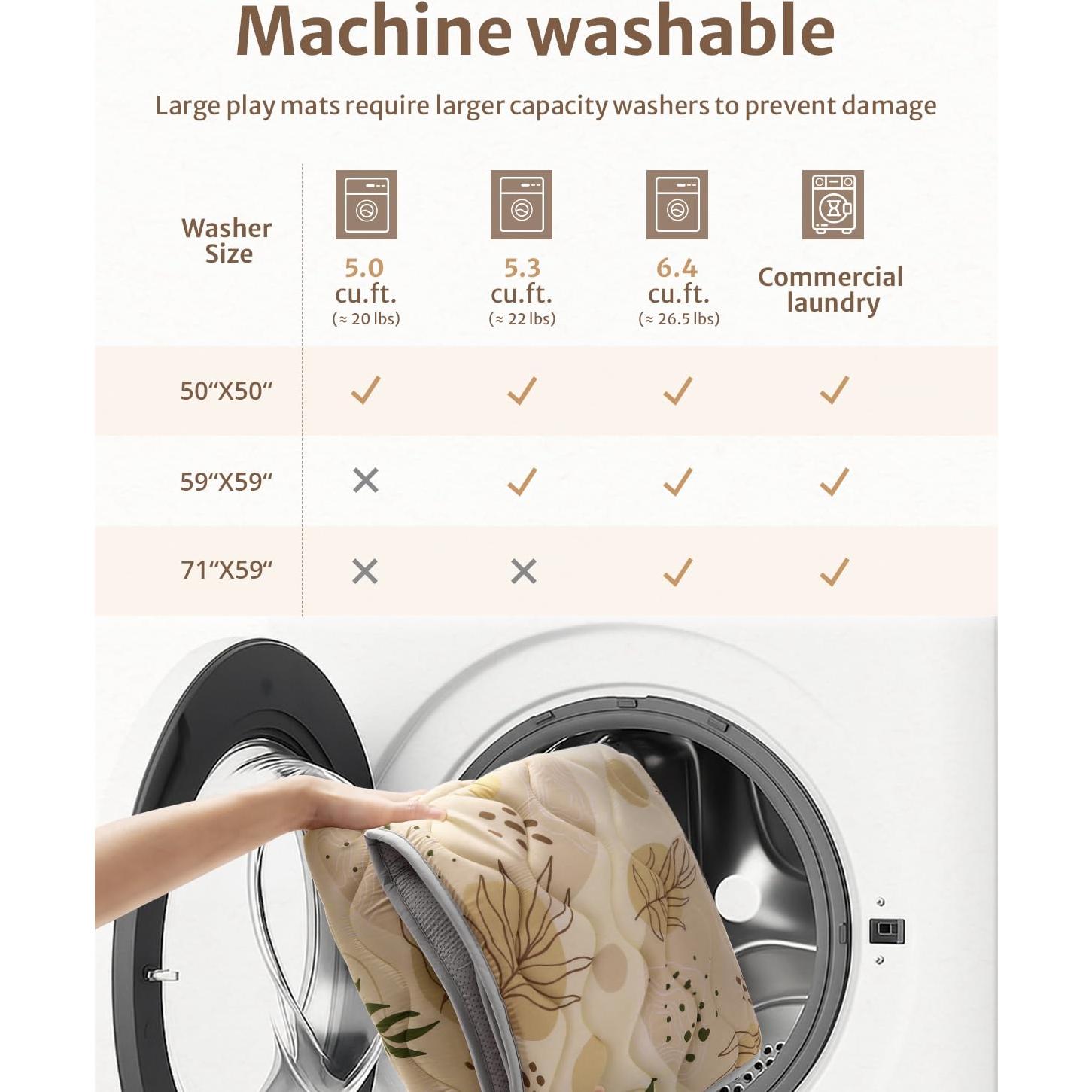 Alfombrilla de Juego para Bebés Diario Placentero 50x50 cm Antideslizante