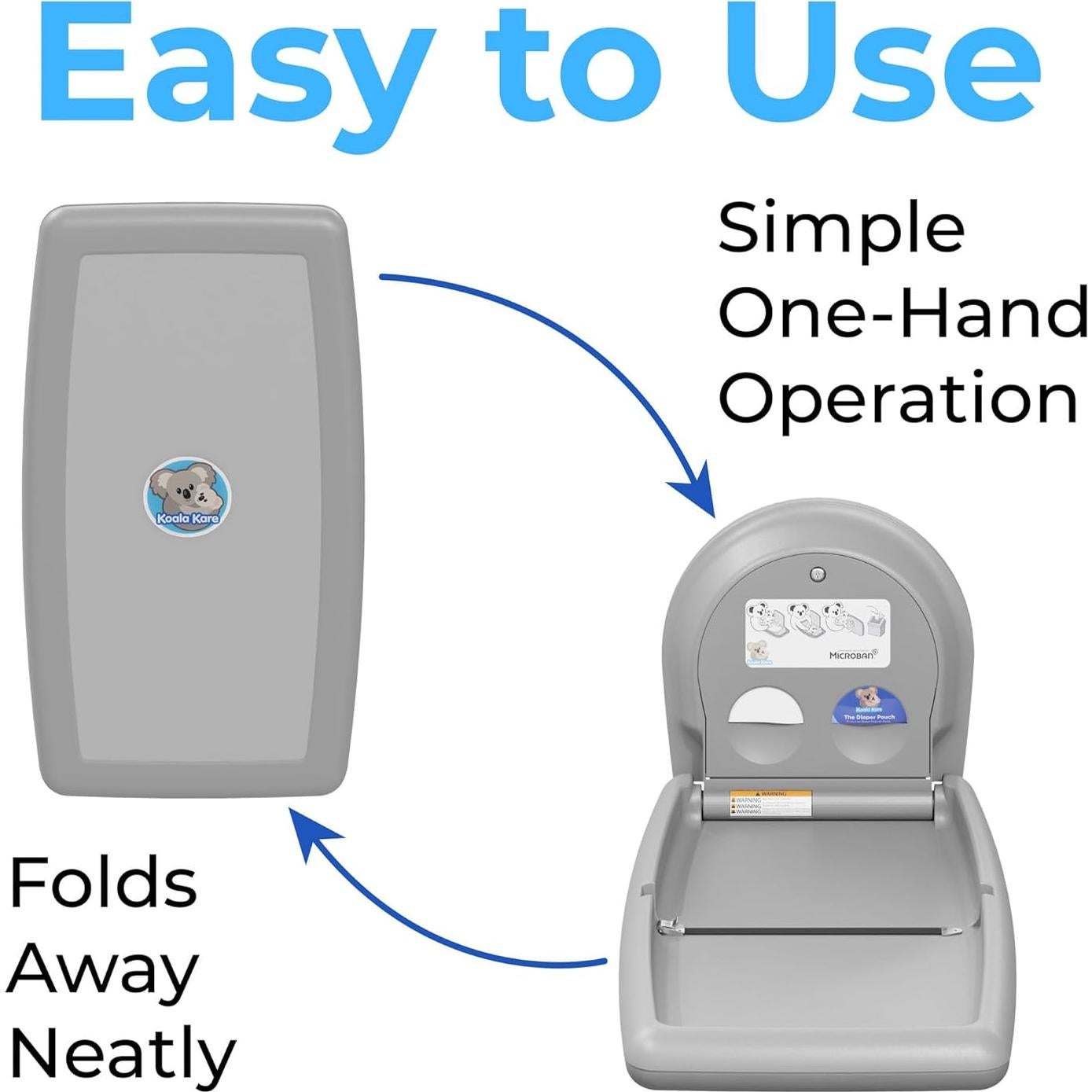Estación de Cambio de Bebés Koala Kare KB300-01 Gris
