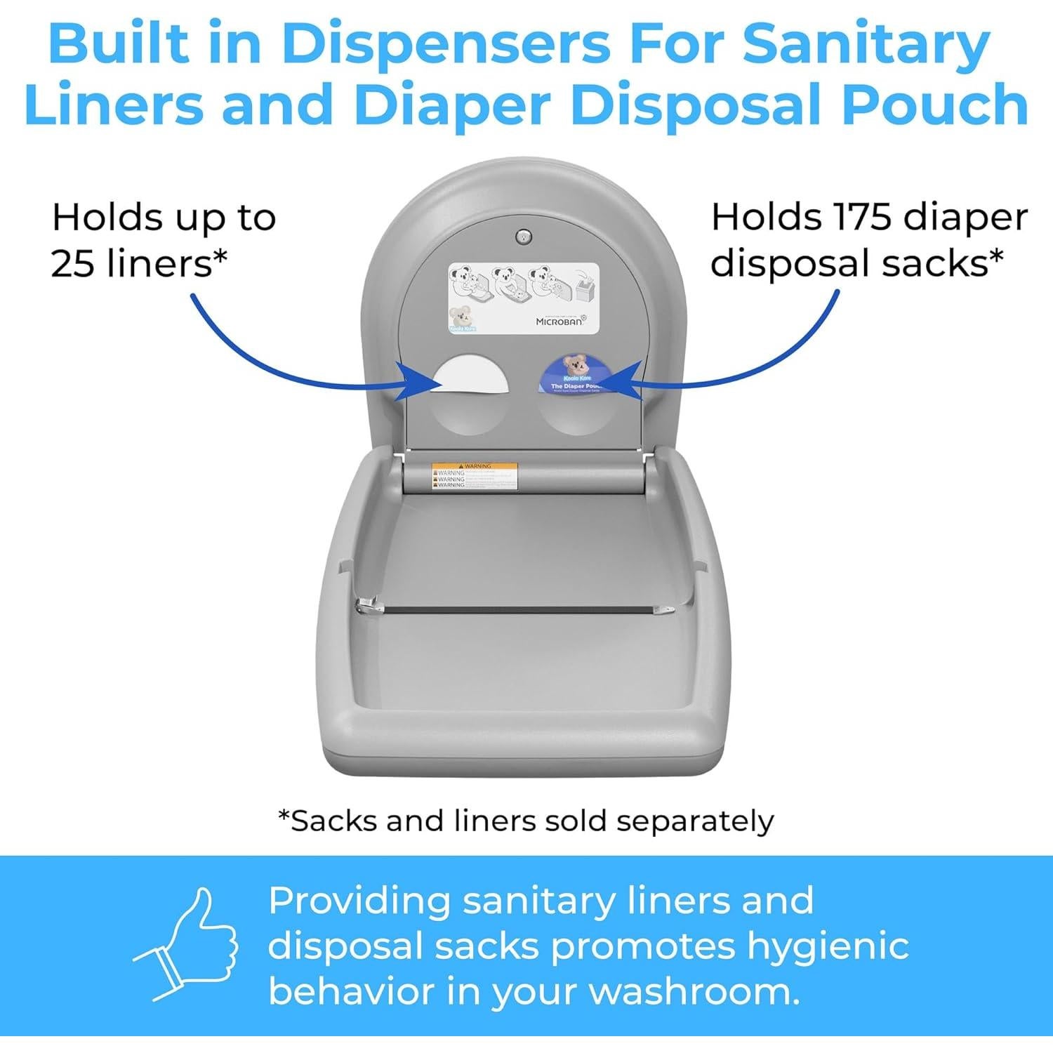 Estación de Cambio de Bebés Koala Kare KB300-01 Gris