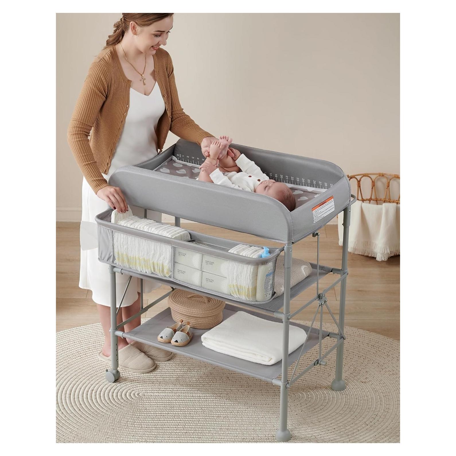 Mesa de Cambio BEKA Plegable Portátil Ajustable 86x80cm