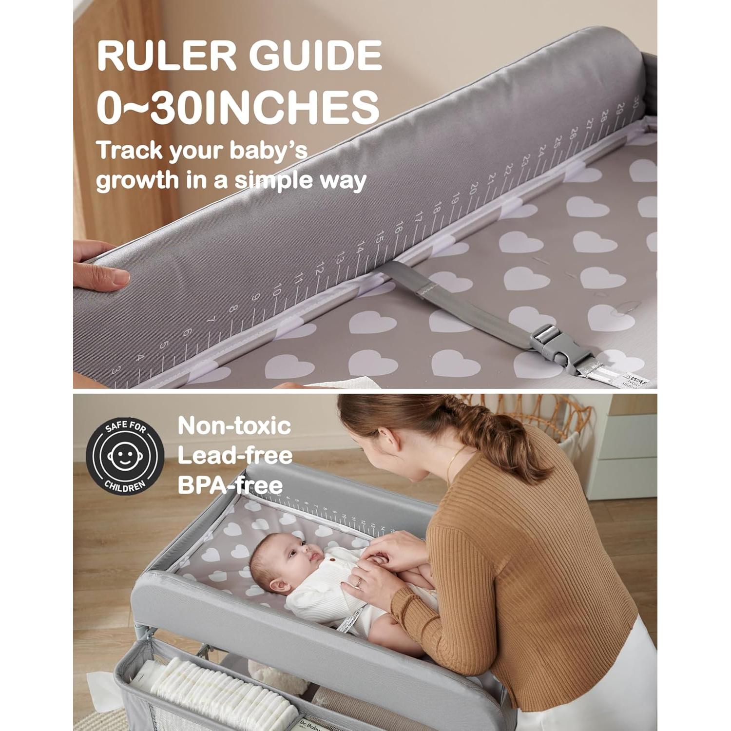 Mesa de Cambio BEKA Plegable Portátil Ajustable 86x80cm