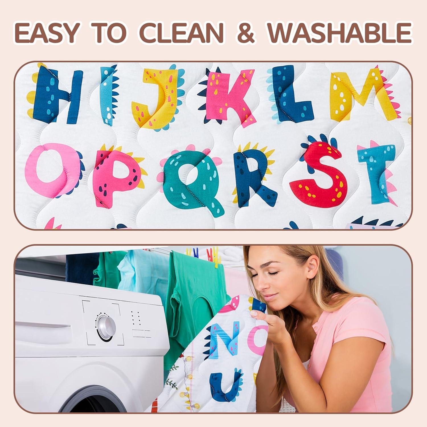 Alfombra de Juego para Bebés TB-LETTER-01 180x150 cm Dinosaurios