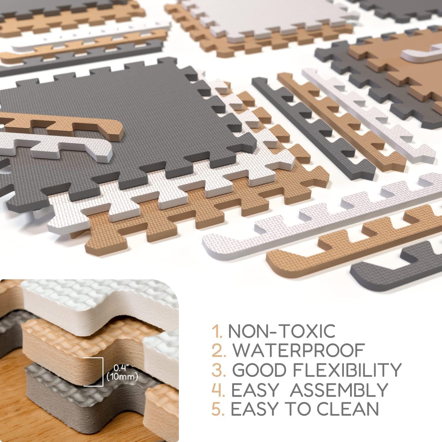 Mats de Juego de Espuma Suave Angels 32 Pcs 1.48 m² No Tóxicos