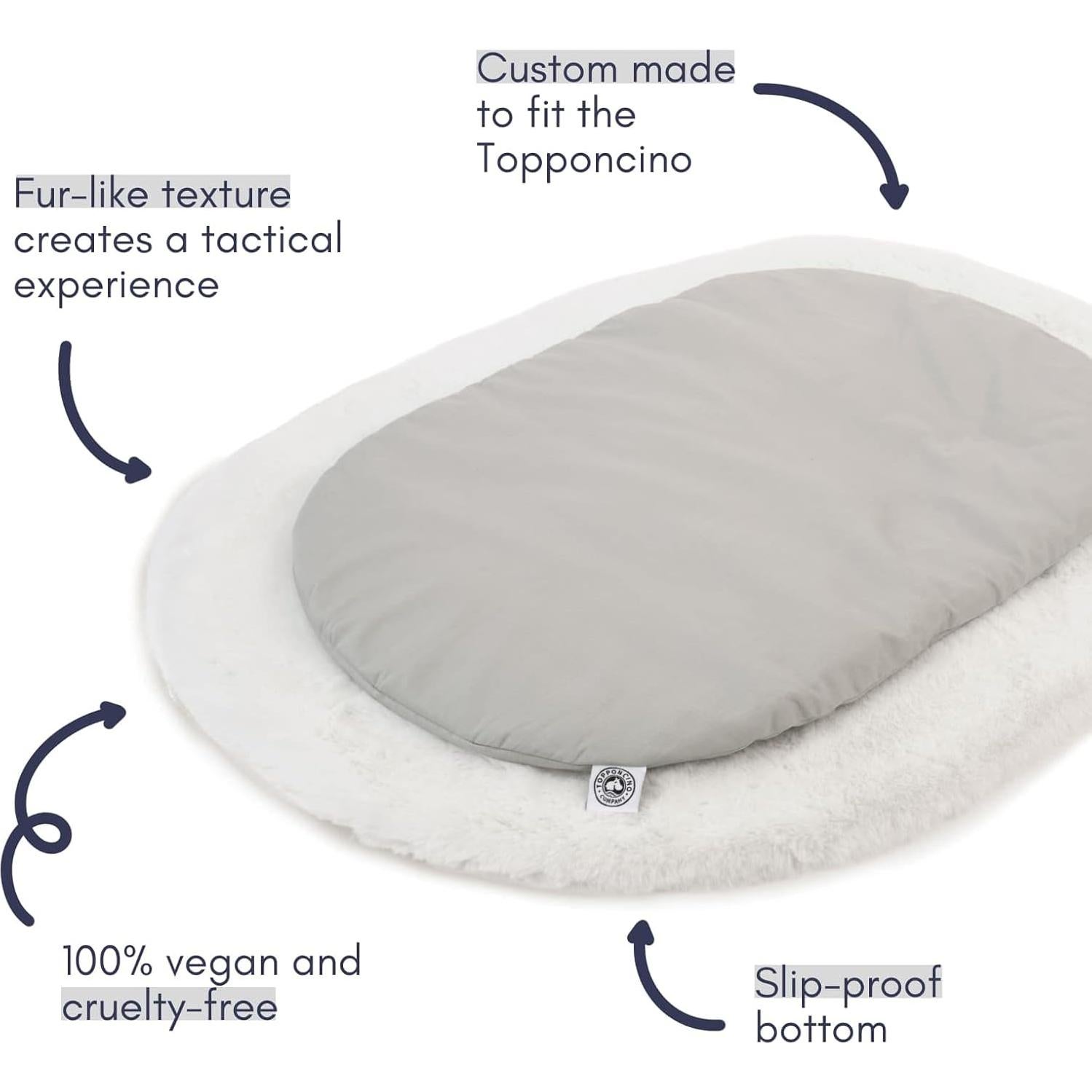 Alfombra de Piel Falsa Topponcino 0.56x0.76m Lavable