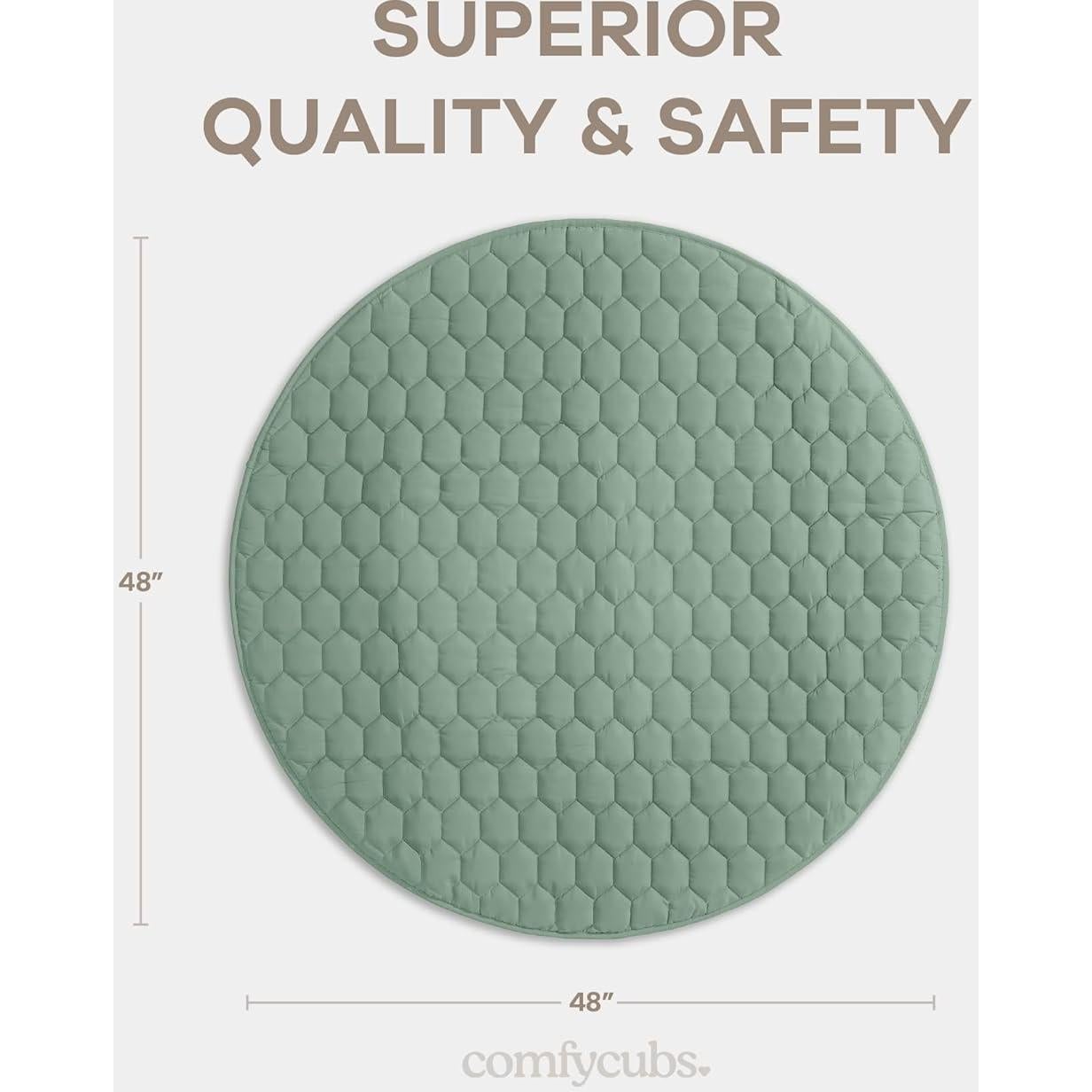 Alfombra de Juego Redonda Comfy Cubs 121.92 cm Antideslizante