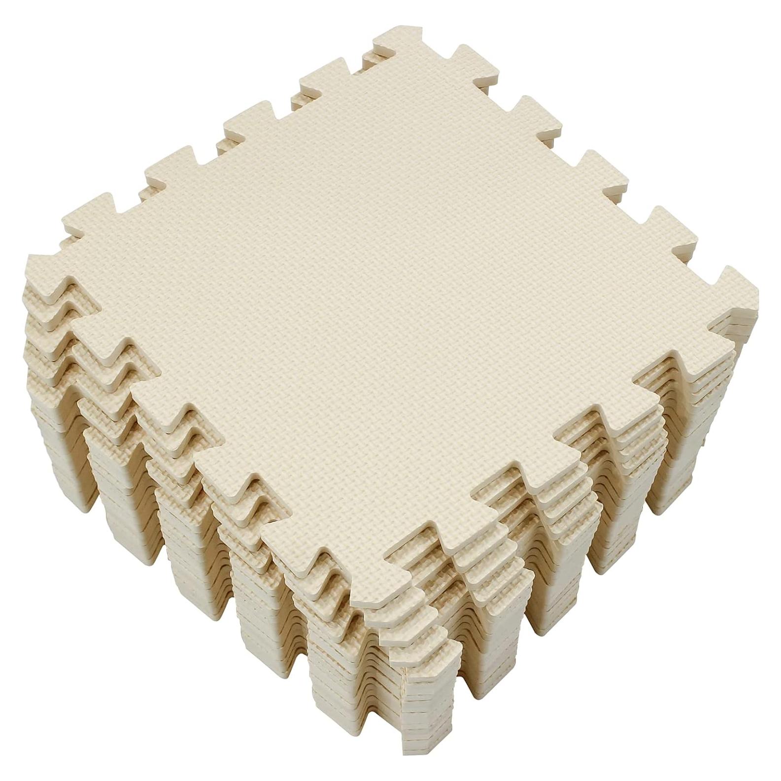 Alfombra Puzzle Yostrong 18 Azulejos EVA Beige 1.49 m²