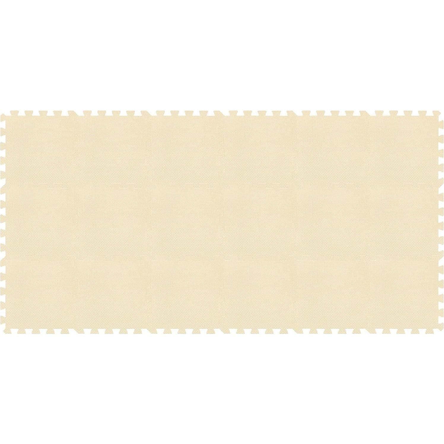 Alfombra Puzzle Yostrong 18 Azulejos EVA Beige 1.49 m²
