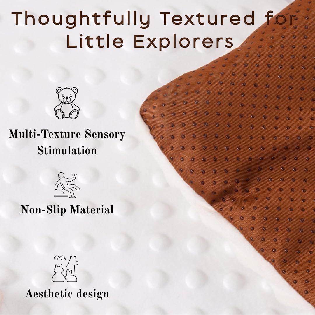 Alfombra de Juego para Bebés LILDUO 109x109 cm Acolchada