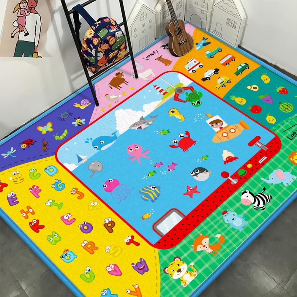 Alfombra de Juego Plegable de Algodón para Bebés 147x112cm