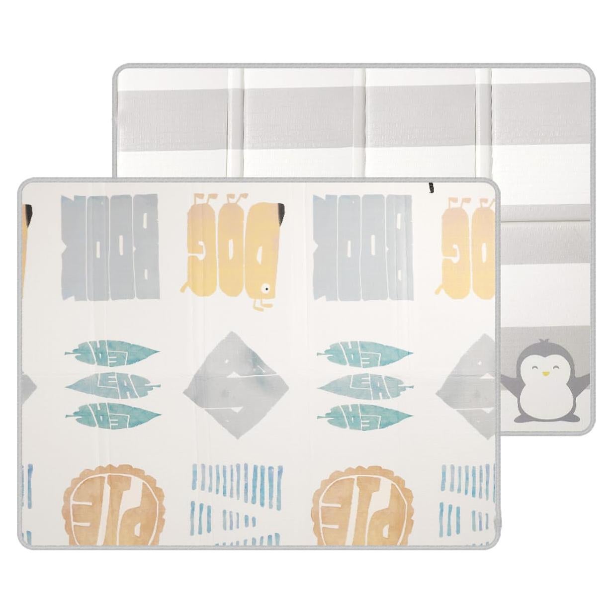 Alfombra de Juego Grande para Bebés 200x180 cm XPE Antideslizante