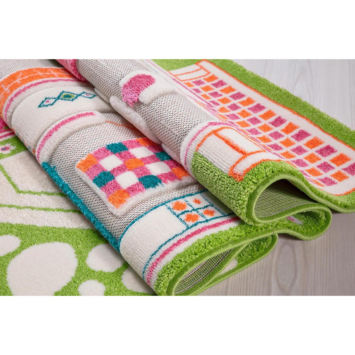 Alfombra de Juego 3D IVI Verde 1x1m Hipoalergénica Resistente