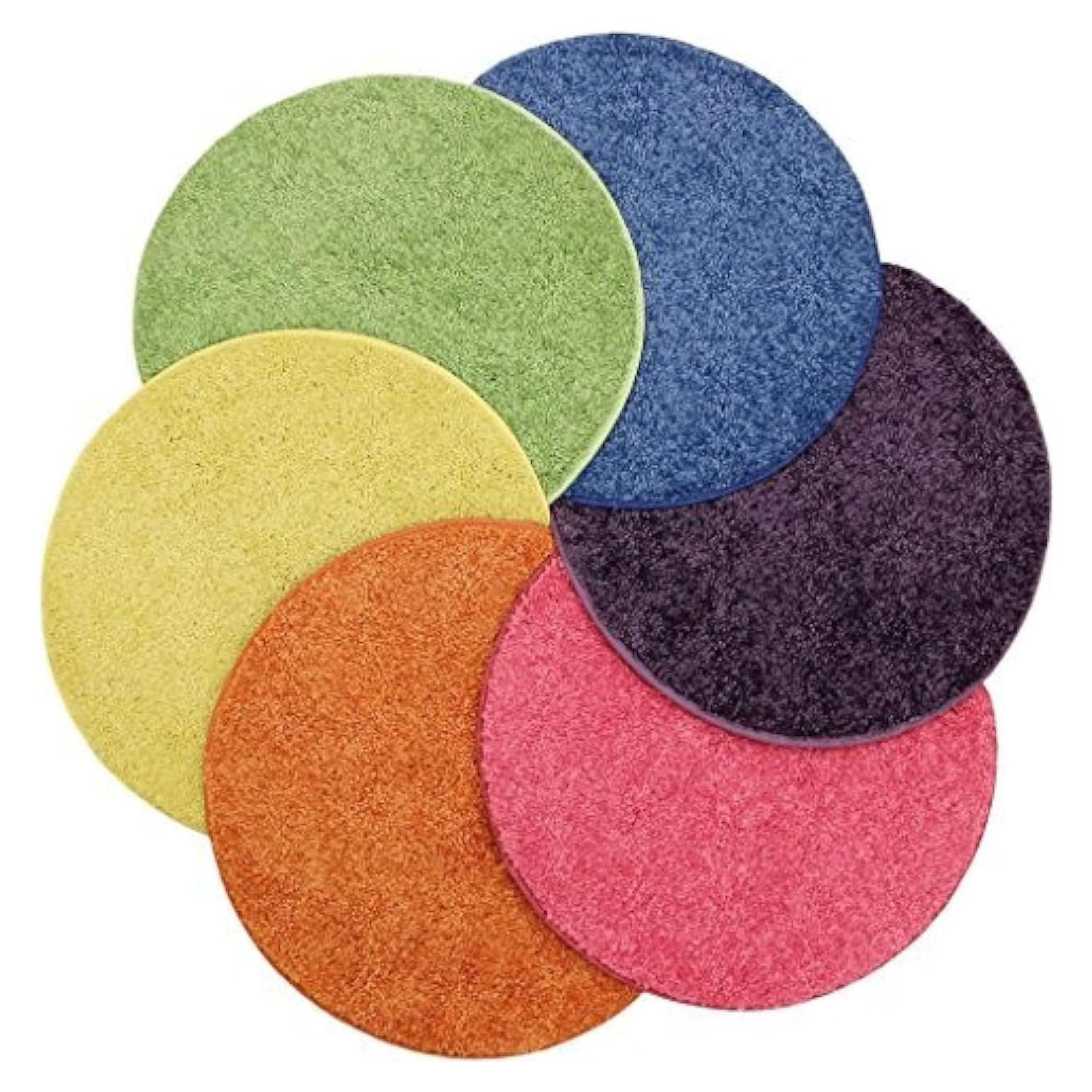 Conjunto de 6 Asientos de Alfombra Circular KOECKRITZ 45.72 cm
