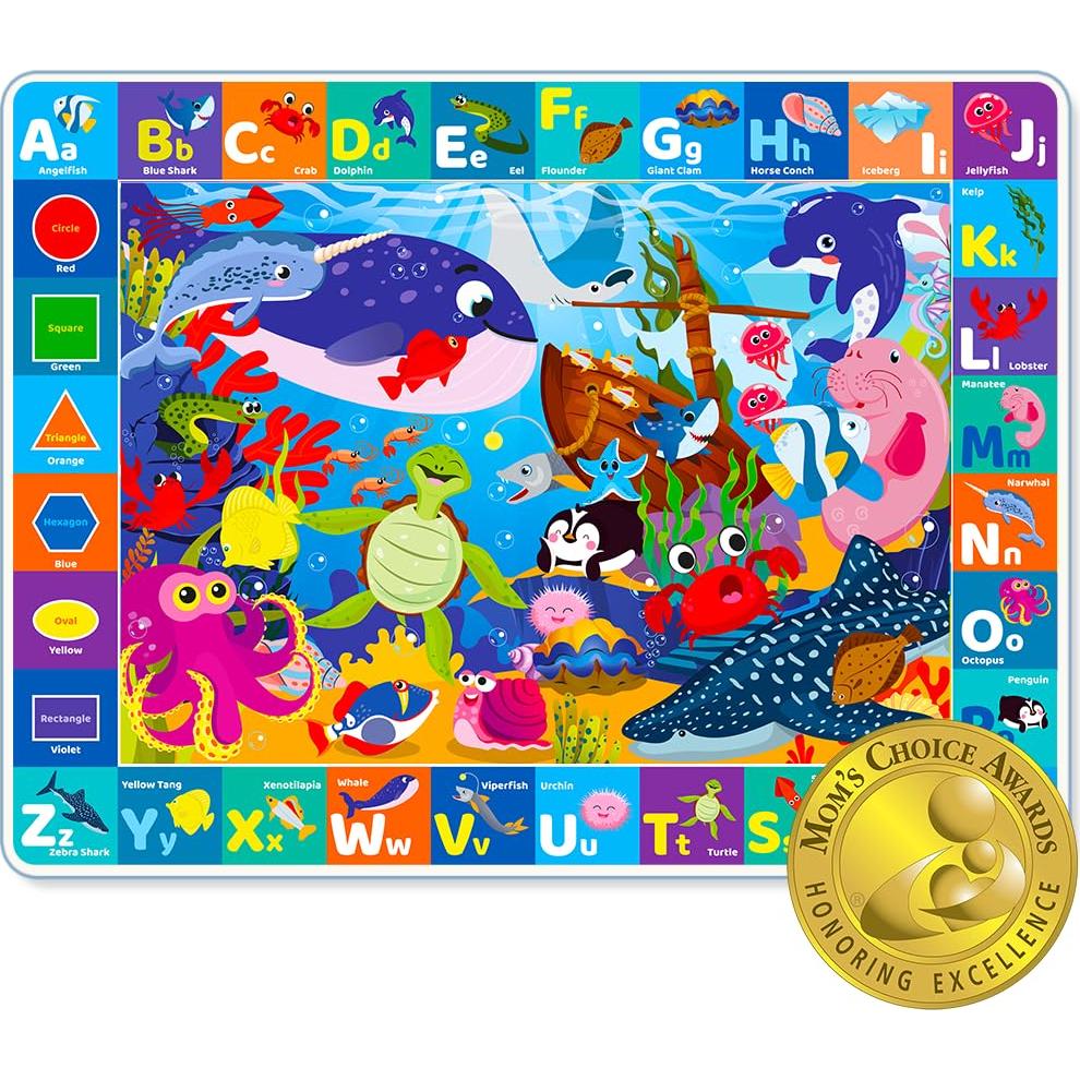 Manta de Juego para Bebés QUOKKA 150x112 cm + Libro Montessori