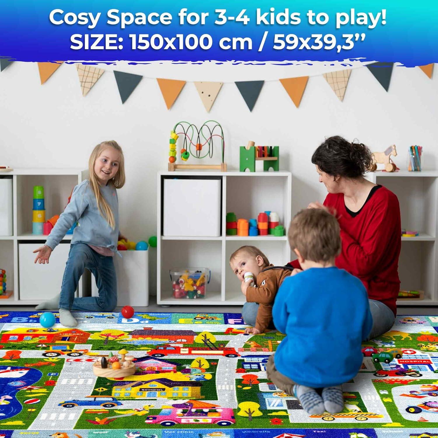 Alfombrillas de Juego para Bebés QUOKKA 152x102 cm Antideslizante