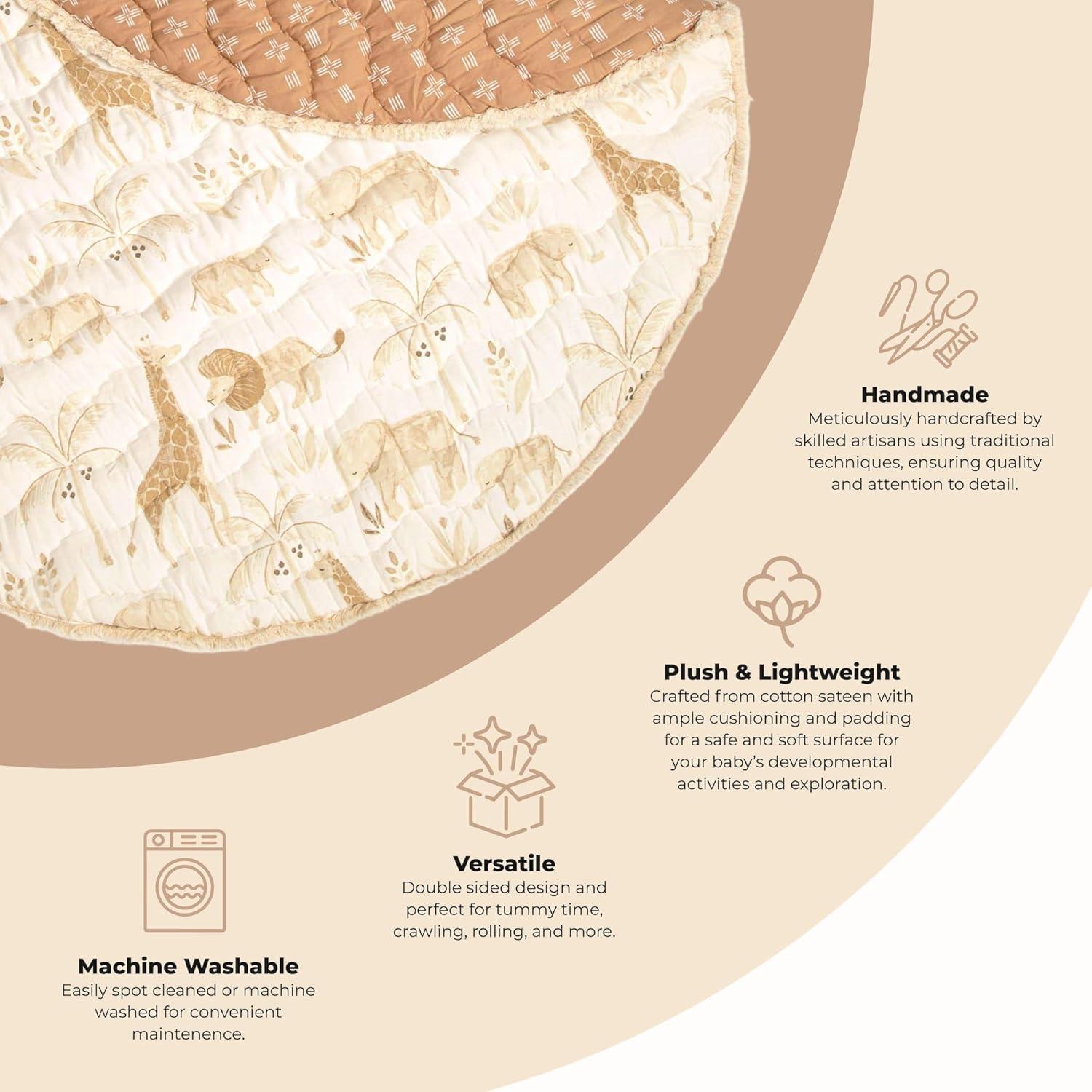 Alfombra de Actividad Crane Baby Safari 101.6x101.6cm Reversible