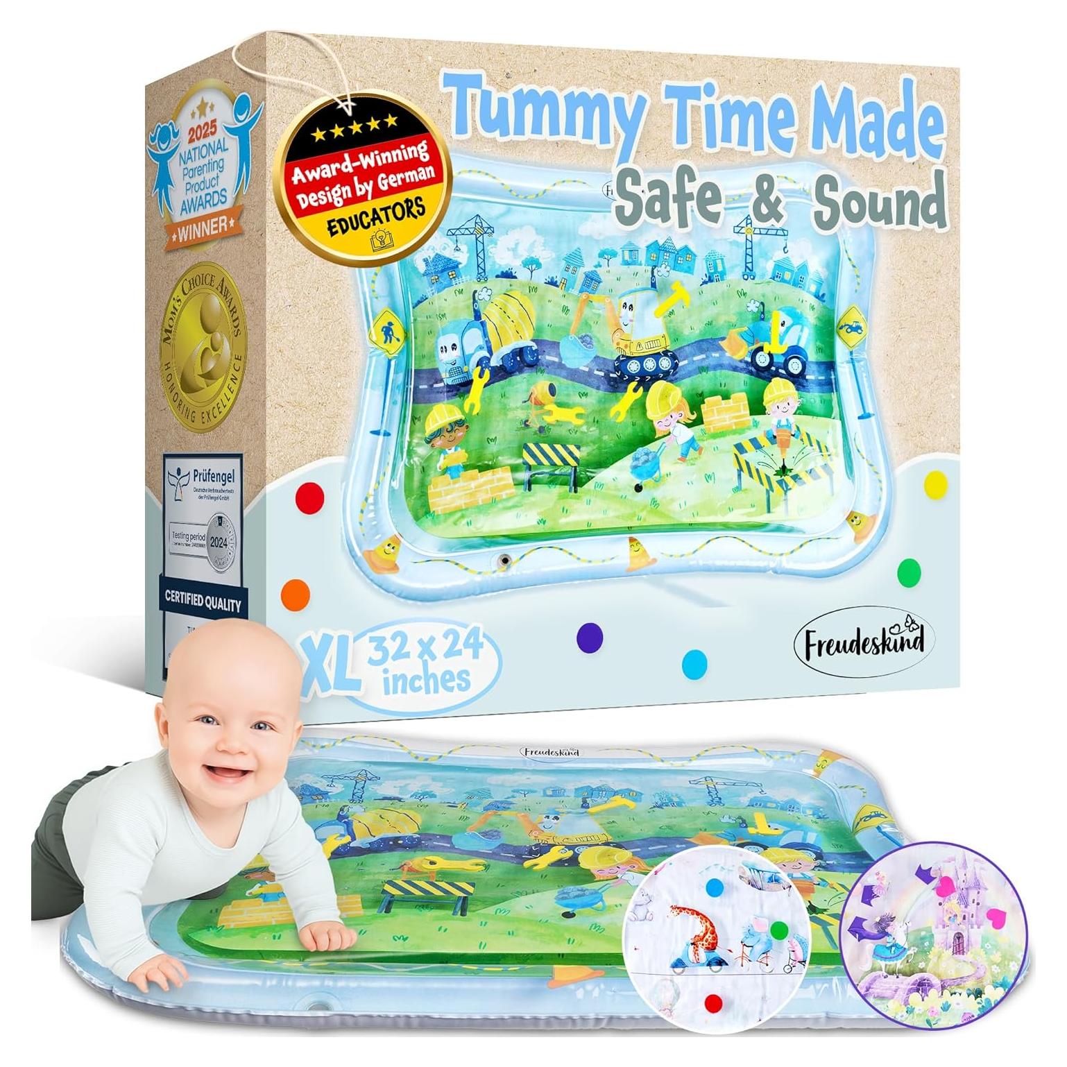 Alfombra de Agua Tummy Time Freudeskind XXL 81x61 cm Segura