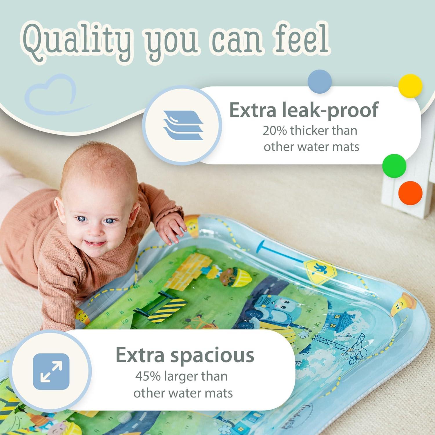 Alfombra de Agua Tummy Time Freudeskind XXL 81x61 cm Segura