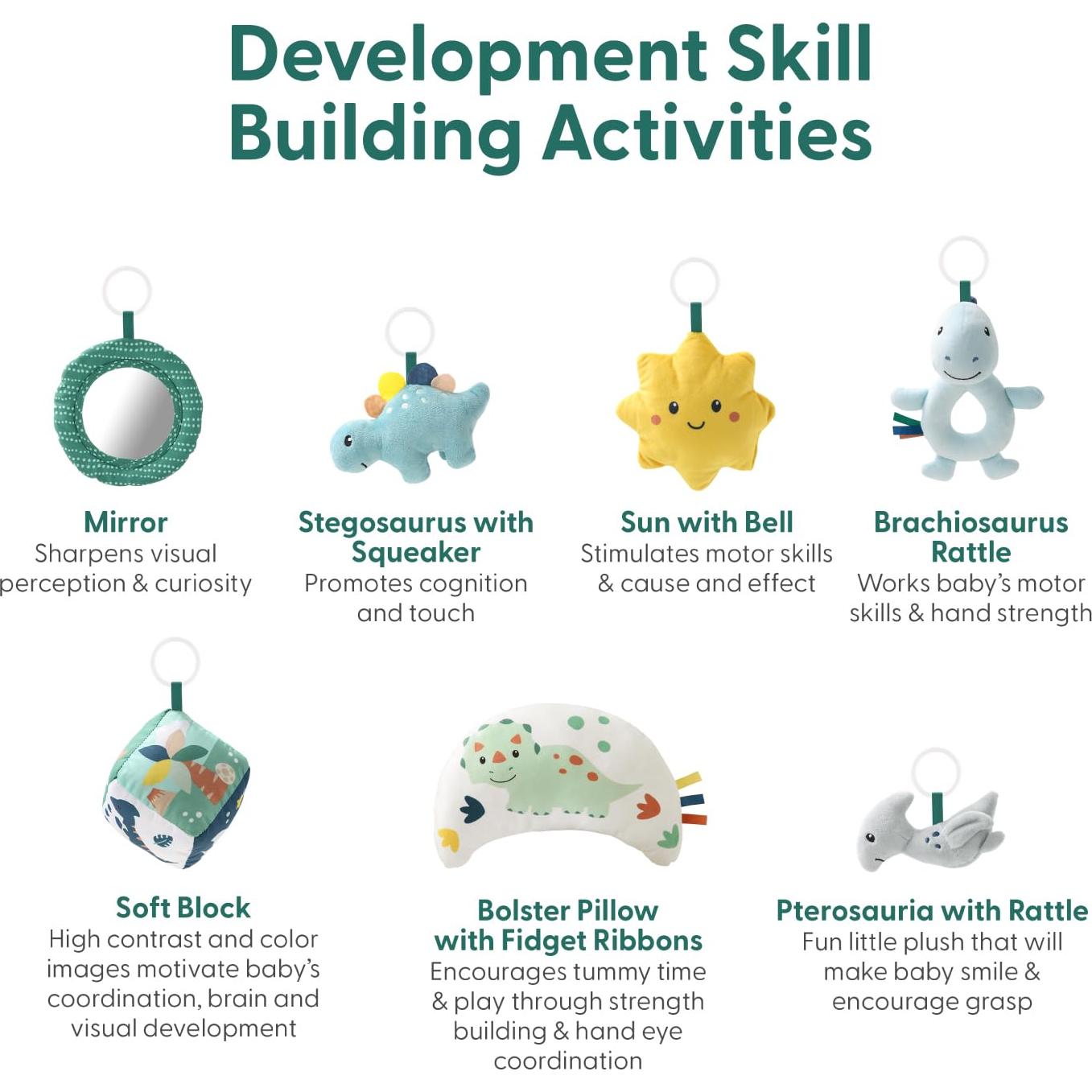 Gimnasio de Juego The Peanutshell Dino 7 en 1 para Bebés