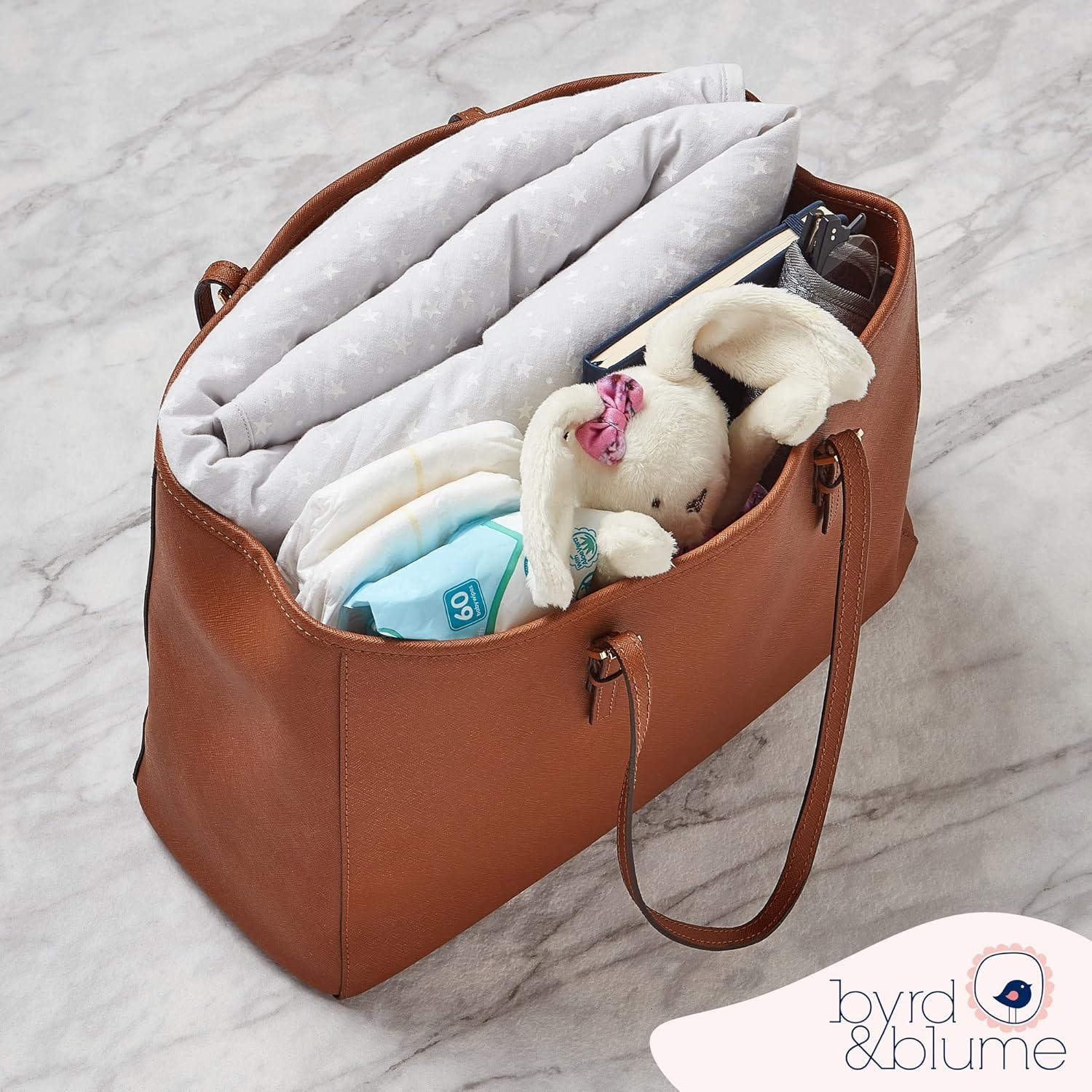 Alfombra de Juego Redonda Byrd & Blume 101.6cm Algodón Orgánico Gris