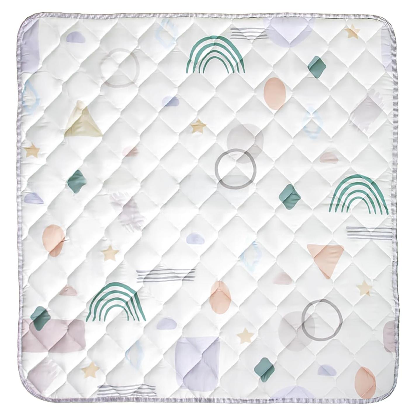 Alfombra de Juego Premium para Bebés 127x127cm - Extra Gruesa y Suave