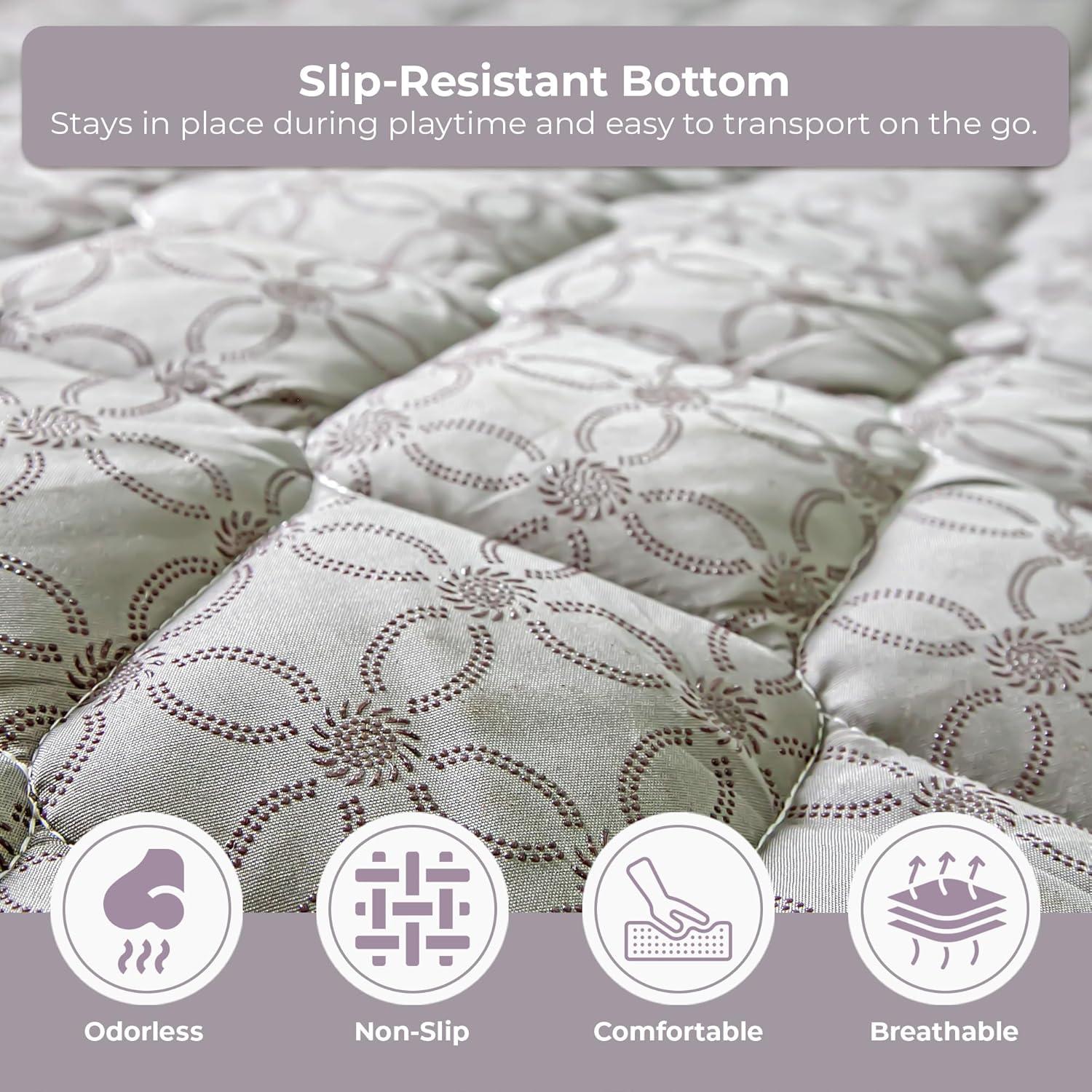 Alfombra de Juego Premium para Bebés 127x127cm - Extra Gruesa y Suave