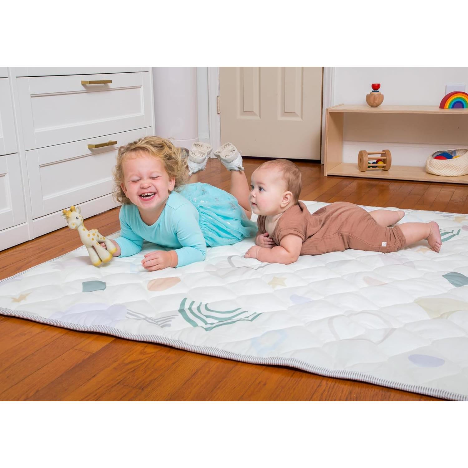 Alfombra de Juego Premium para Bebés 127x127cm - Extra Gruesa y Suave