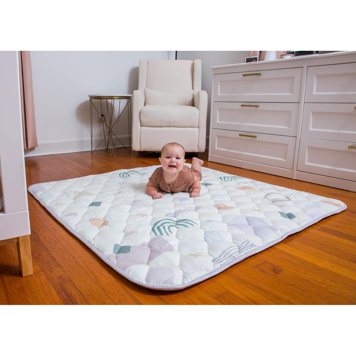 Alfombra de Juego Premium para Bebés 127x127cm - Extra Gruesa y Suave