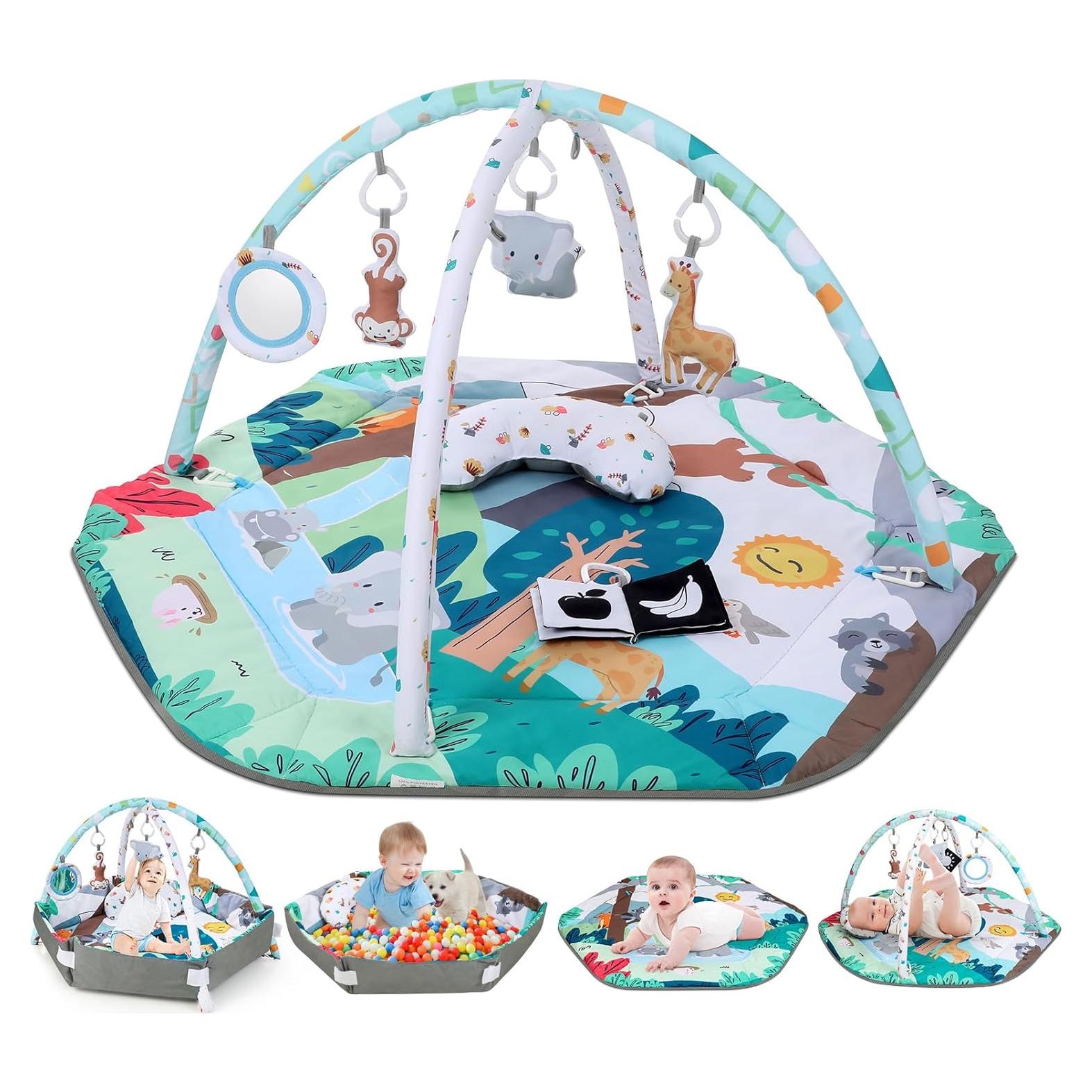 Alfombra de Juego para Bebés Lilian&Gema 108x99 cm 8 en 1