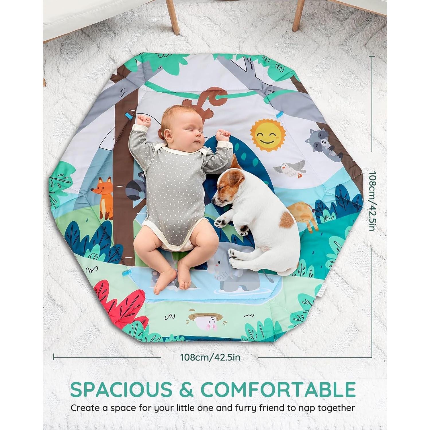 Alfombra de Juego para Bebés Lilian&Gema 108x99 cm 8 en 1