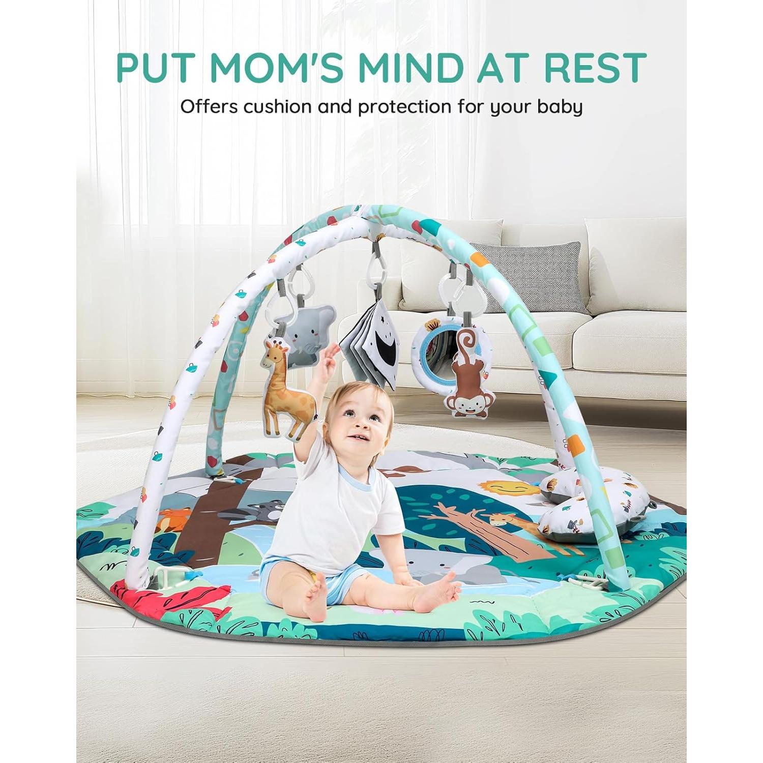 Alfombra de Juego para Bebés Lilian&Gema 108x99 cm 8 en 1