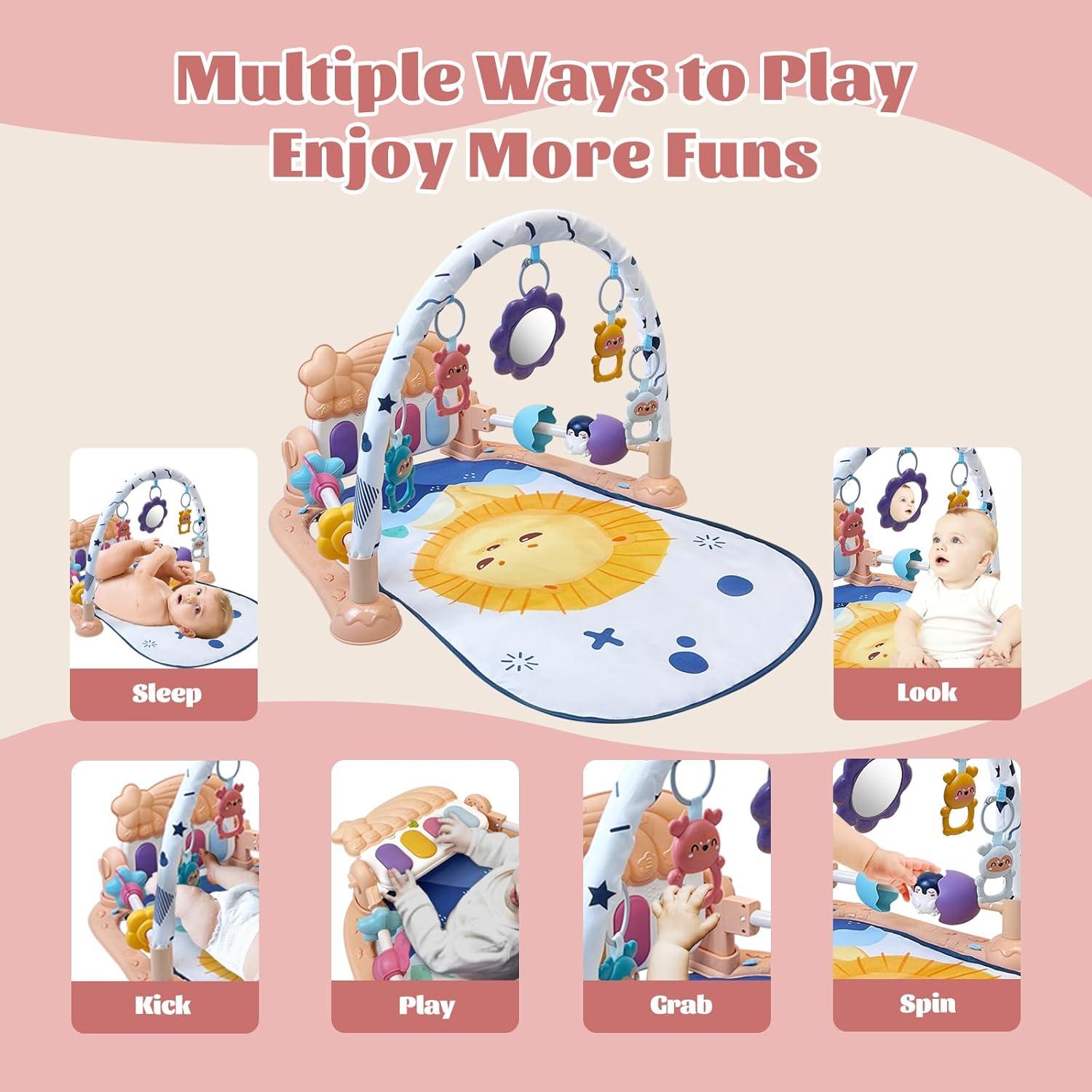 Alfombra de Juego para Bebés Cuterabit con Piano y Juguetes