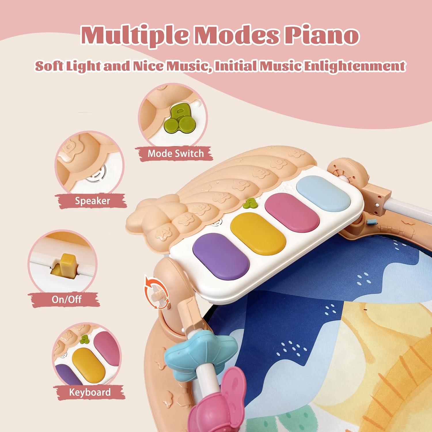 Alfombra de Juego para Bebés Cuterabit con Piano y Juguetes