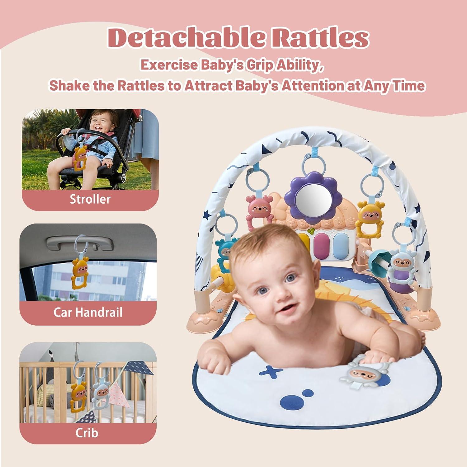 Alfombra de Juego para Bebés Cuterabit con Piano y Juguetes