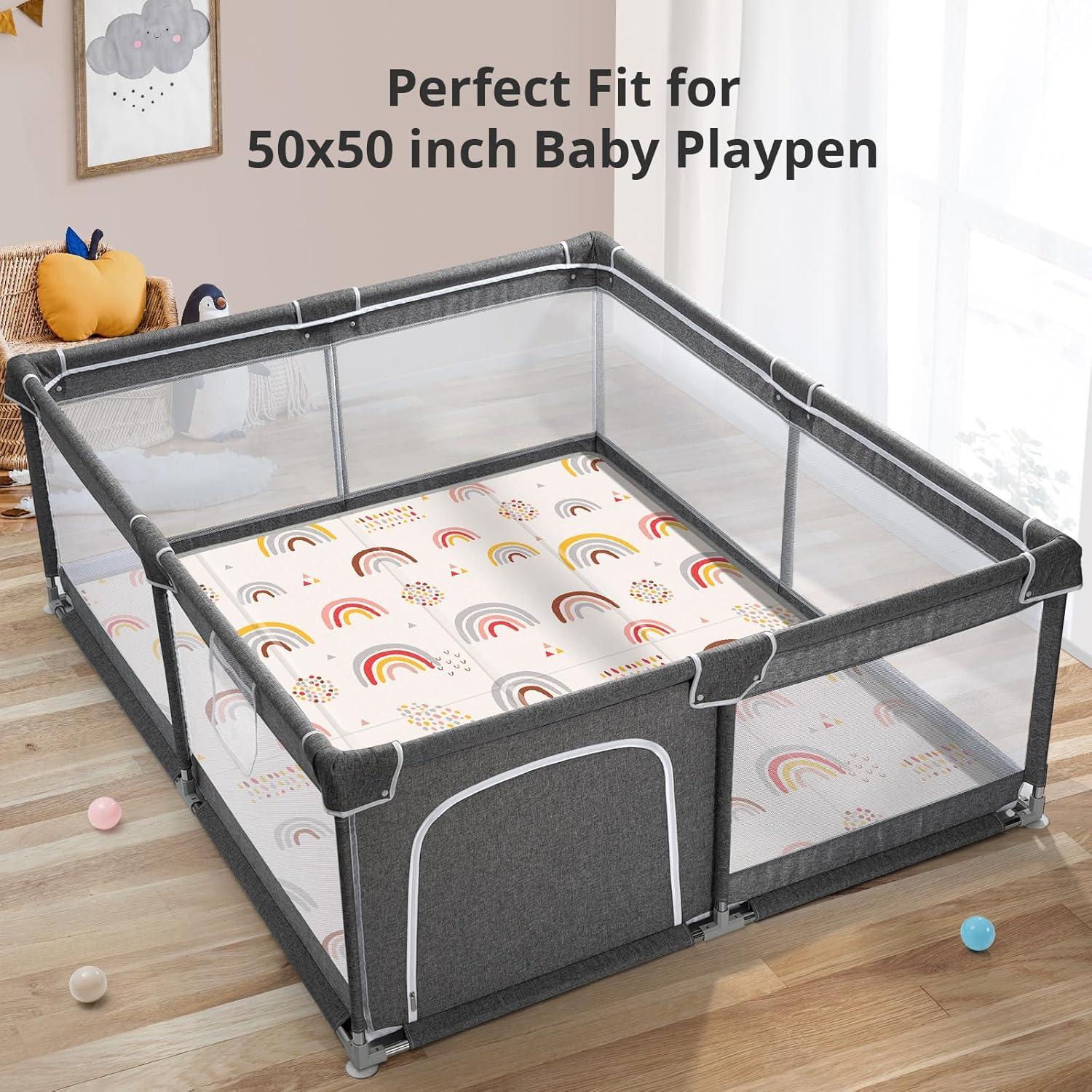 Alfombra de Juego Plegable PIGLOG 127x127 cm Impermeable