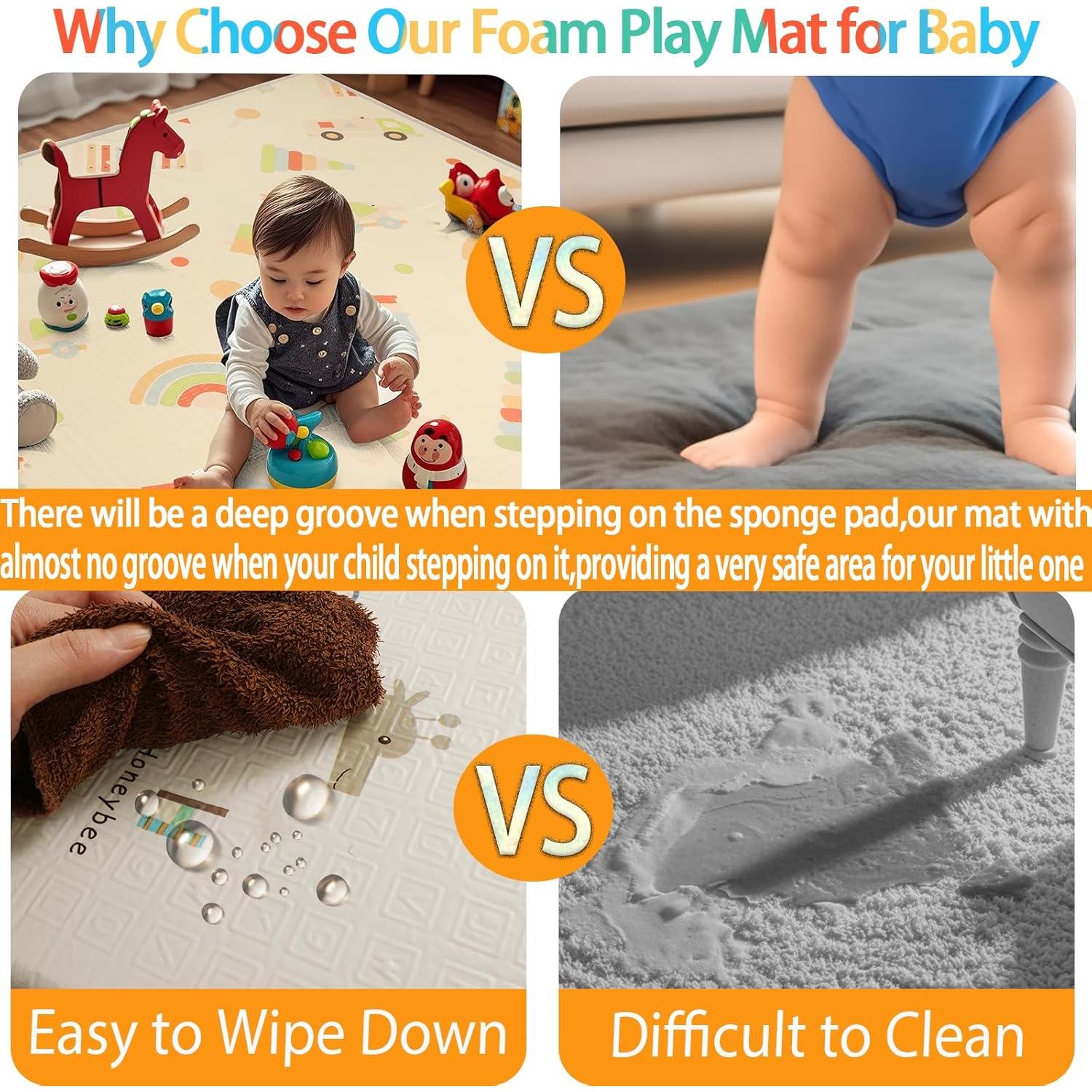 Alfombra de Juego Plegable CreateBay 200x180cm XPE Impermeable