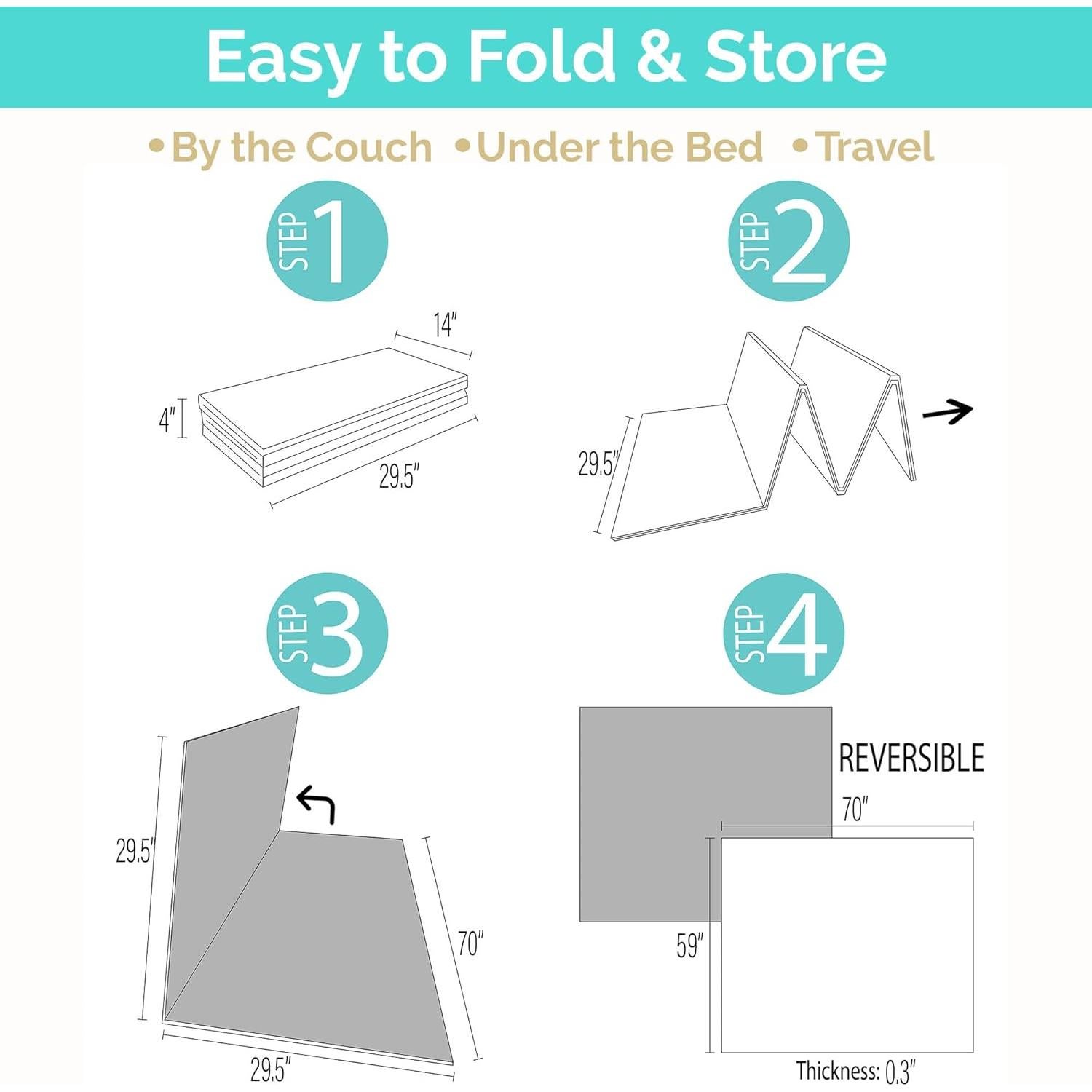 Alfombra de Juego Plegable JumpOff Jo 177.8x149.9cm Impermeable