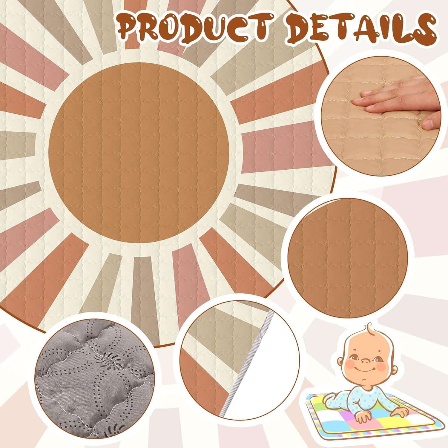 Alfombra de Juego Hexagonal Funtery para Bebés - Elemento Arcoíris