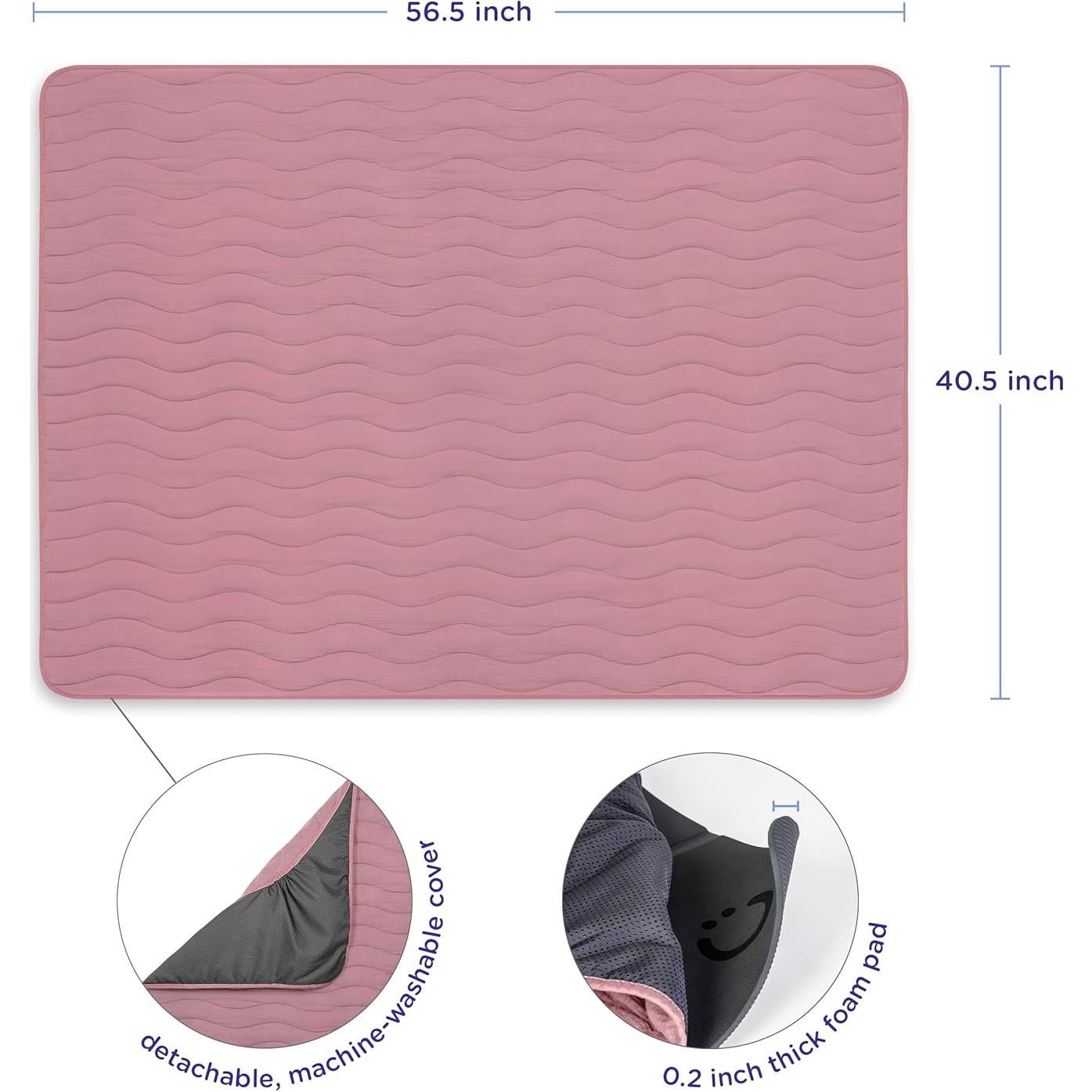 Alfombra de Piso Ubbi Baby 102.9x144.8 cm Acolchada Lavable