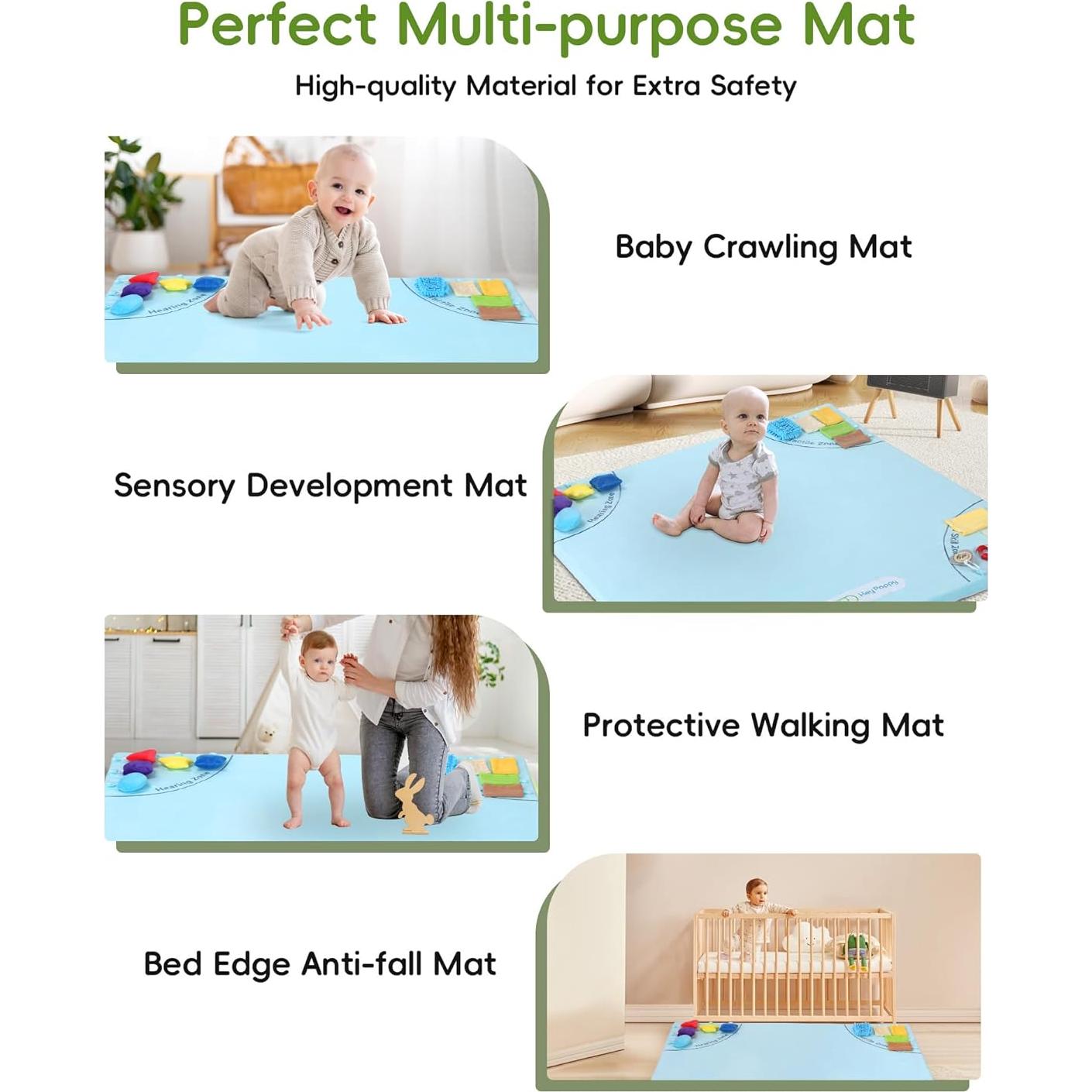 Alfombra de Juego para Bebés Heypappy 127x127cm Antideslizante