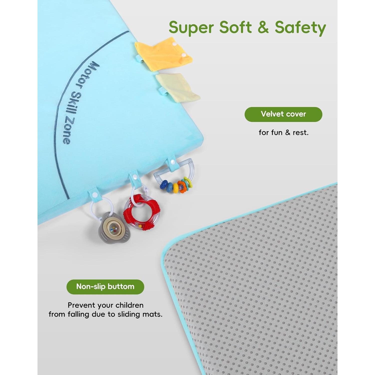 Alfombra de Juego para Bebés Heypappy 127x127cm Antideslizante