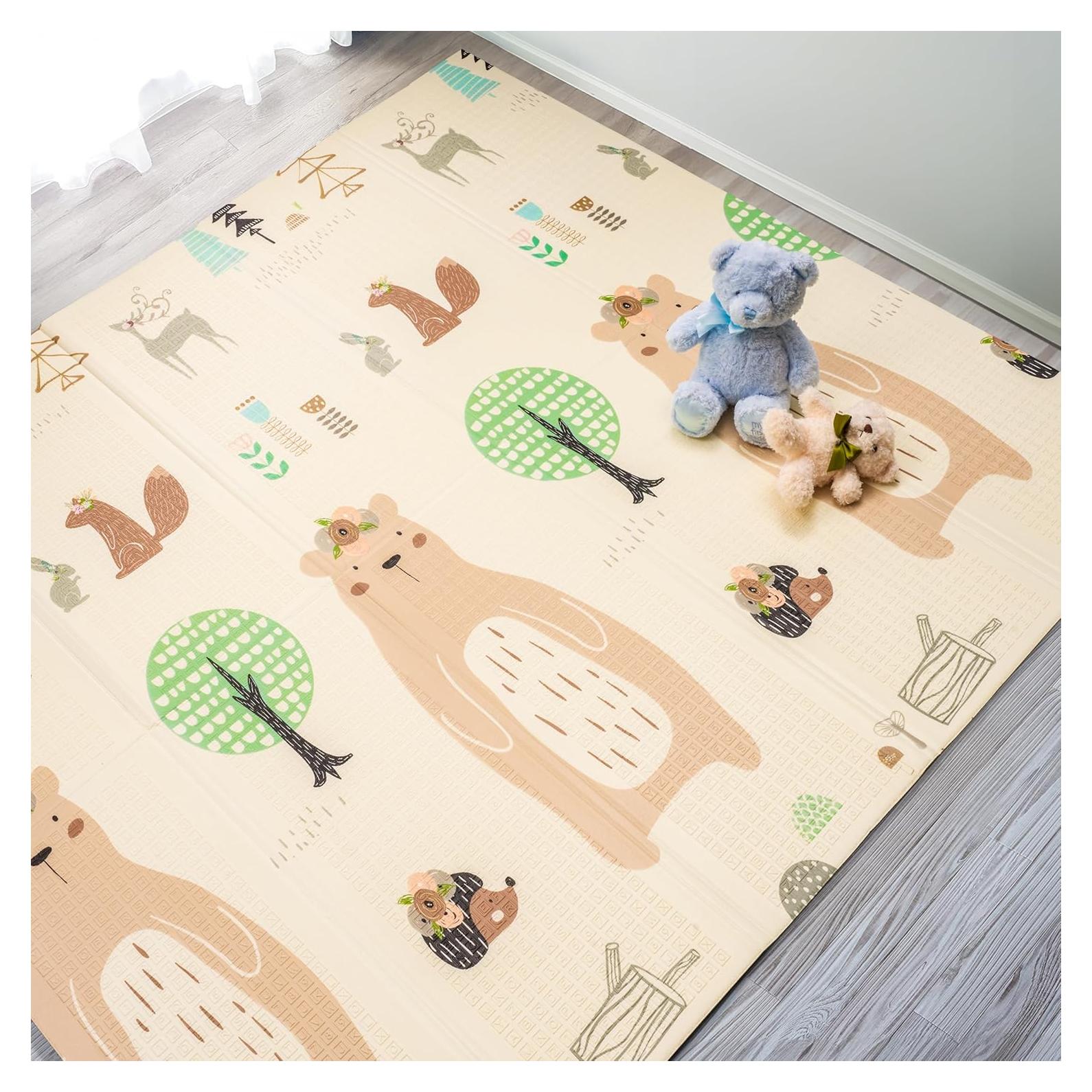 Alfombra de Juego Plegable Sorbus 1.78x2m Impermeable Amigos del Bosque