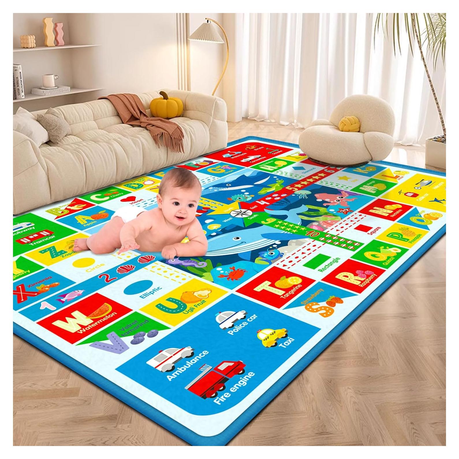 Alfombra de Juego Oarifun 112x150 cm Antideslizante Multicolor