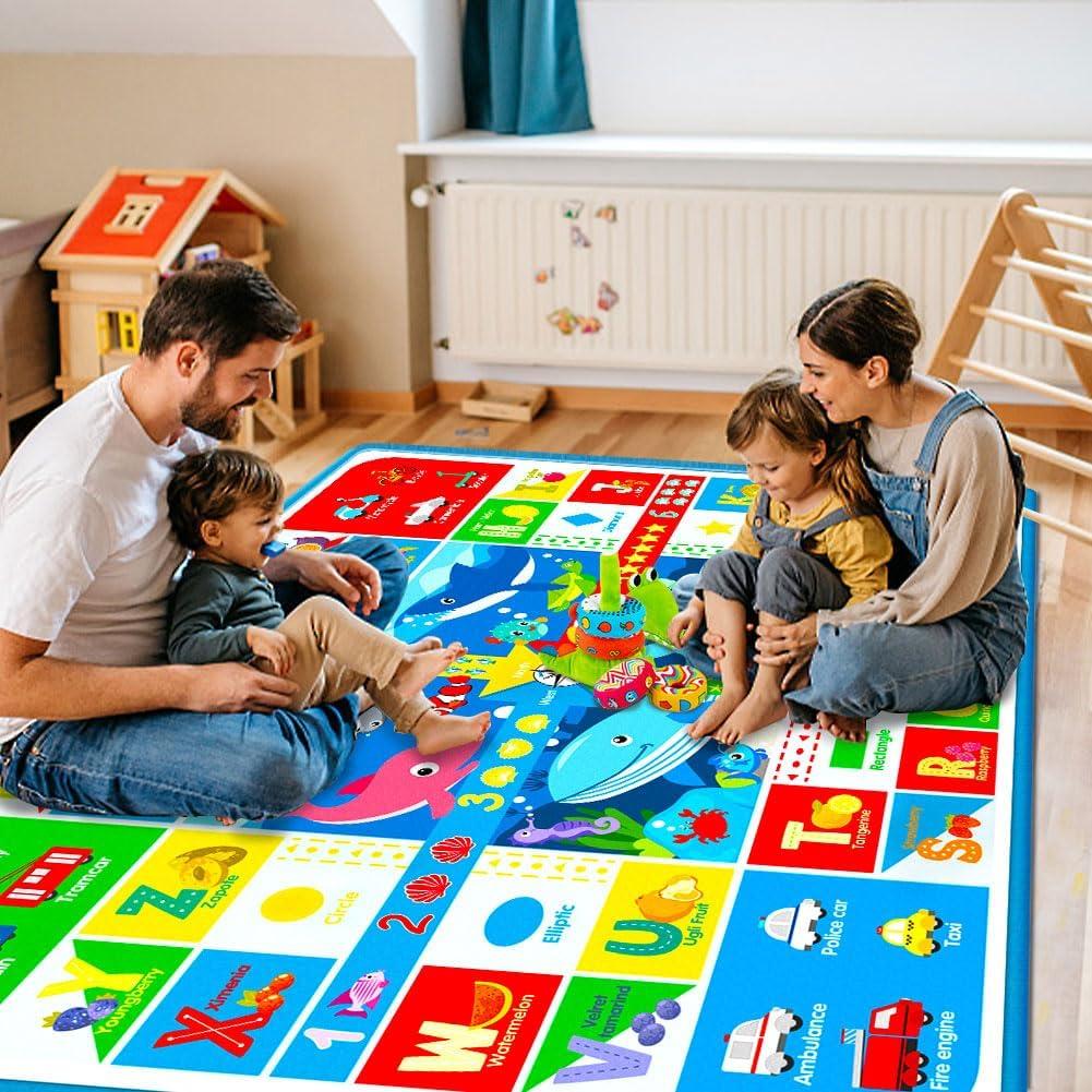 Alfombra de Juego Oarifun 112x150 cm Antideslizante Multicolor