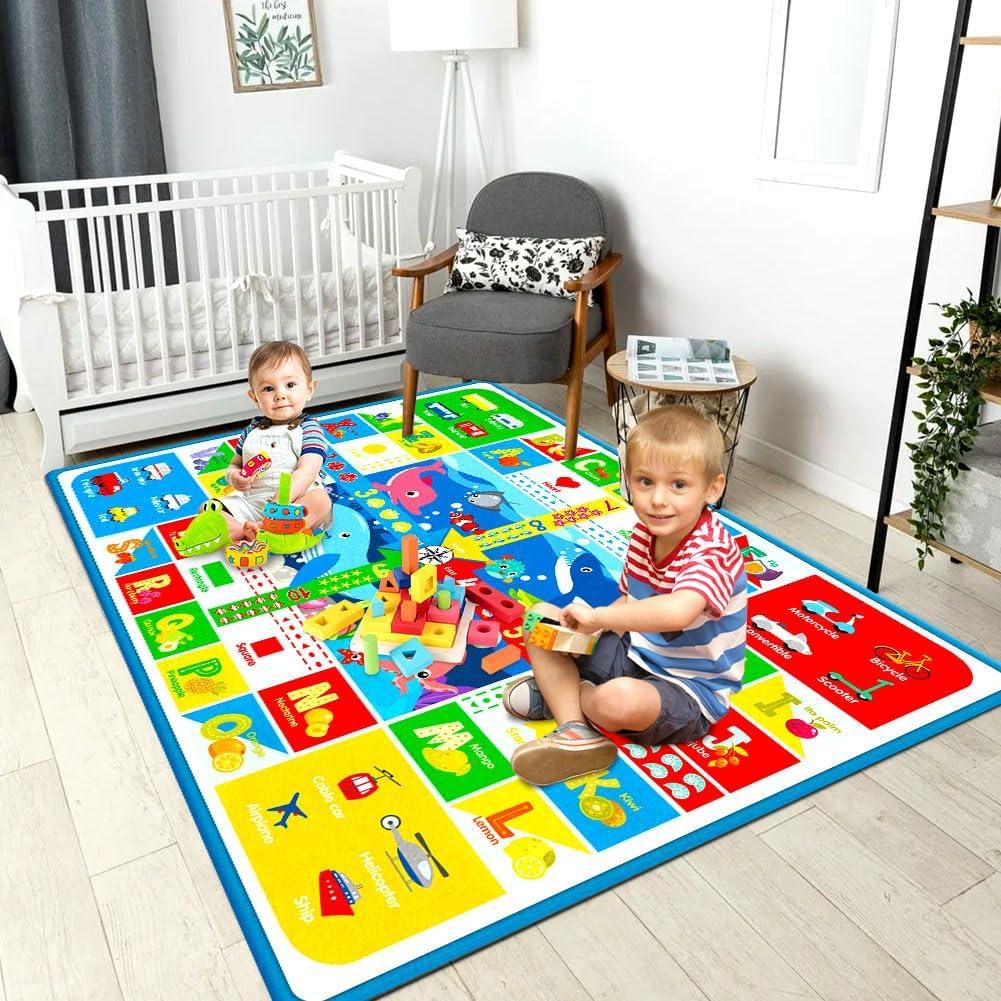 Alfombra de Juego Oarifun 112x150 cm Antideslizante Multicolor