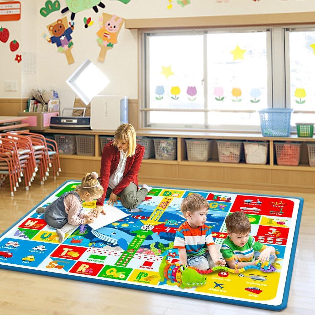 Alfombra de Juego Oarifun 112x150 cm Antideslizante Multicolor